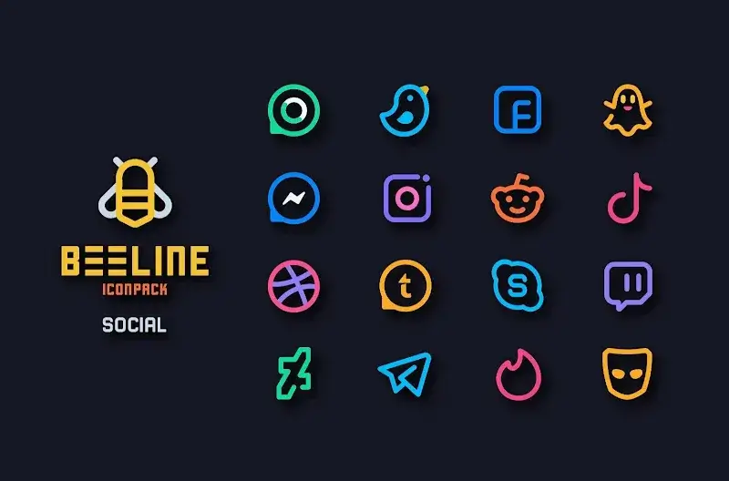 BeeLine Icon Pack screenshot 3