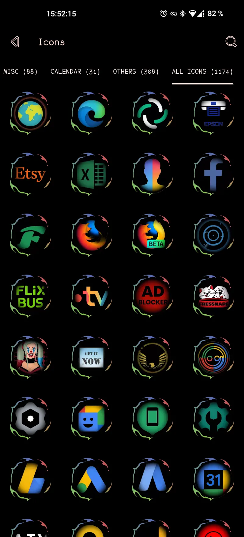 Dark Army Omni Icon Pack screenshot 3