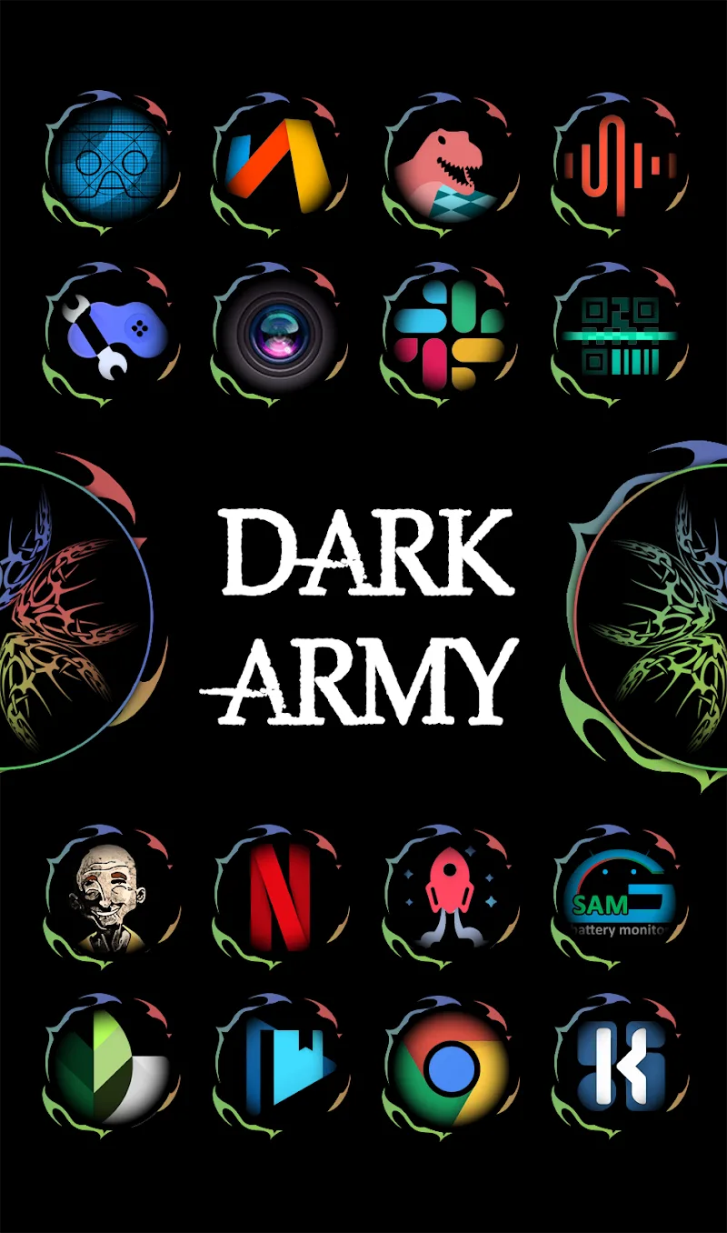 Dark Army Omni Icon Pack screenshot 1