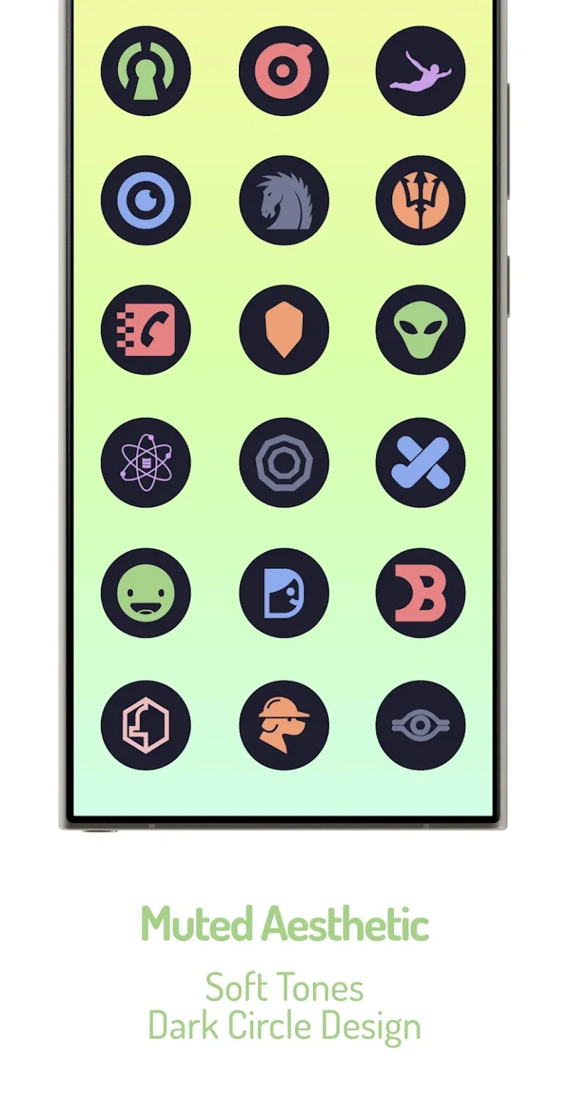 Pastel Dark Icon Pack screenshot 3