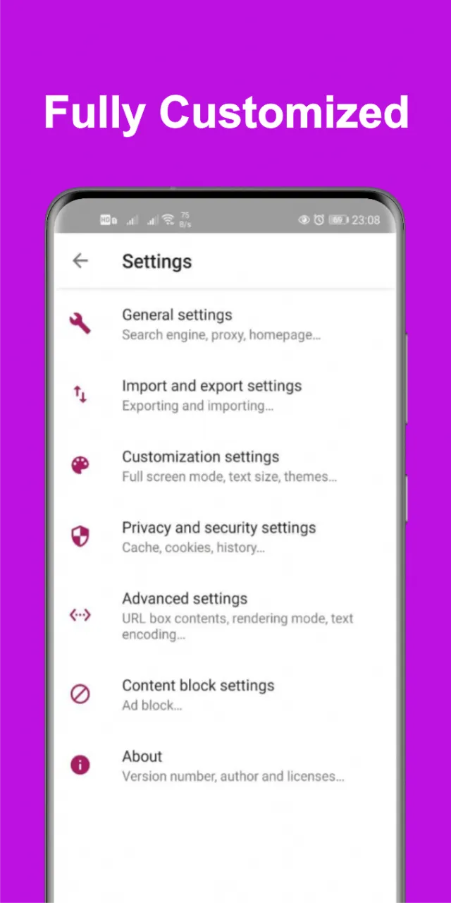 Simontok Browser screenshot 2