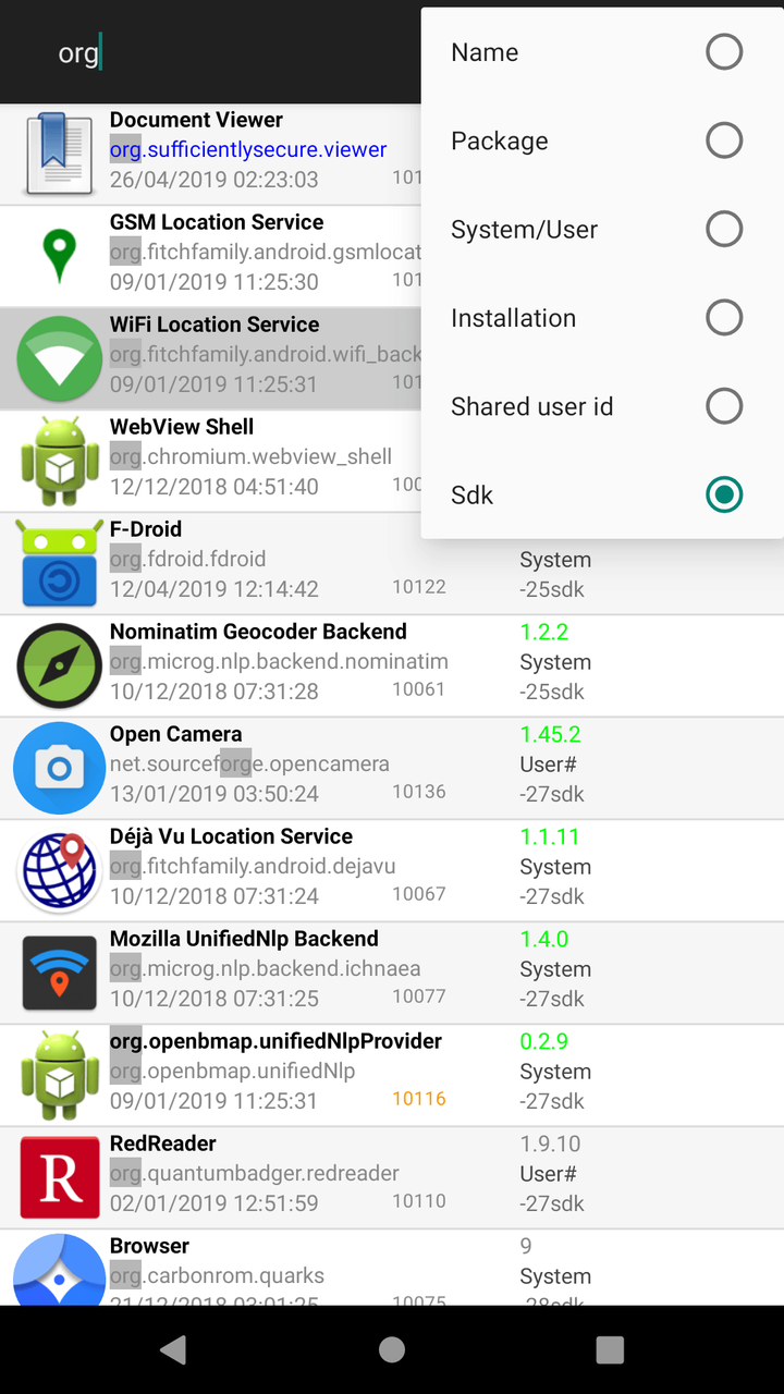 F-Droid screenshot 1