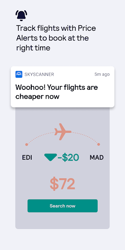 Skyscanner Flights Hotels Cars screenshot 4