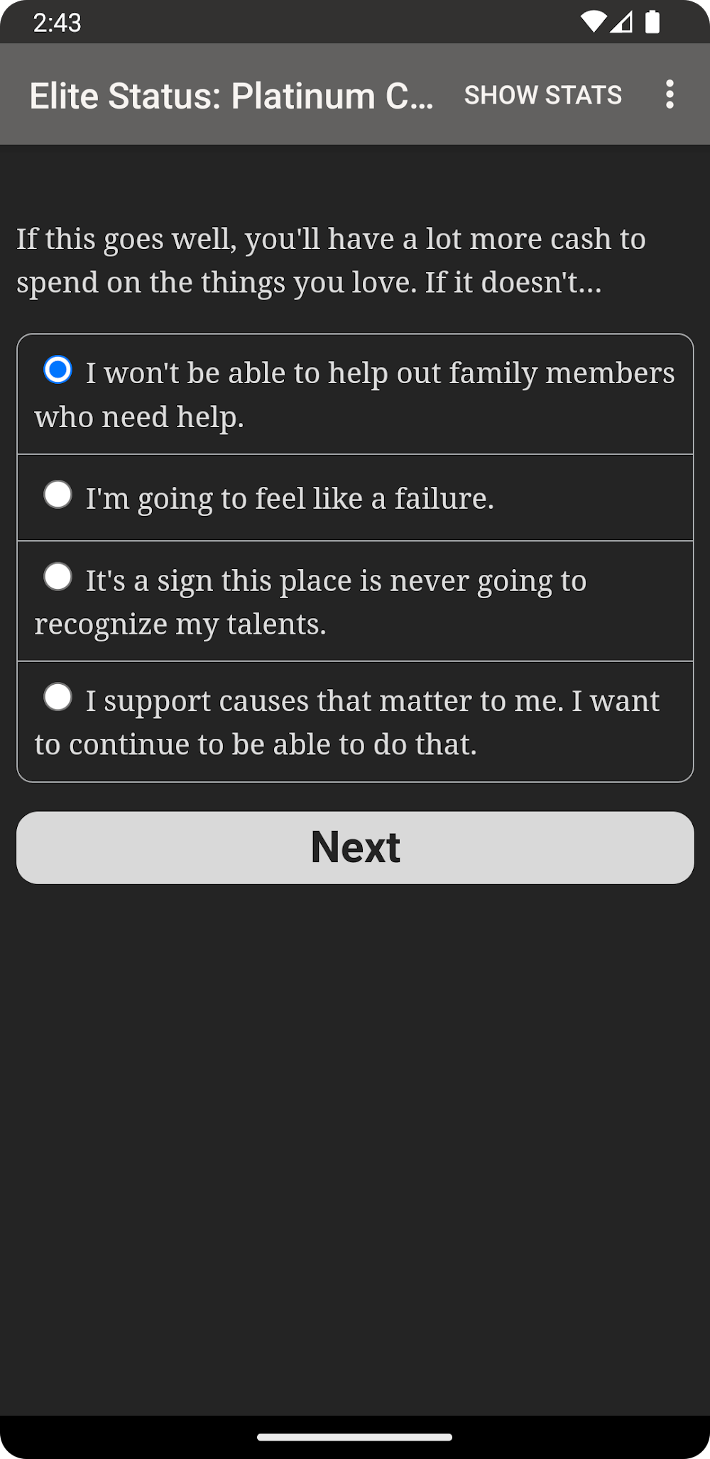 Elite Status screenshot 4