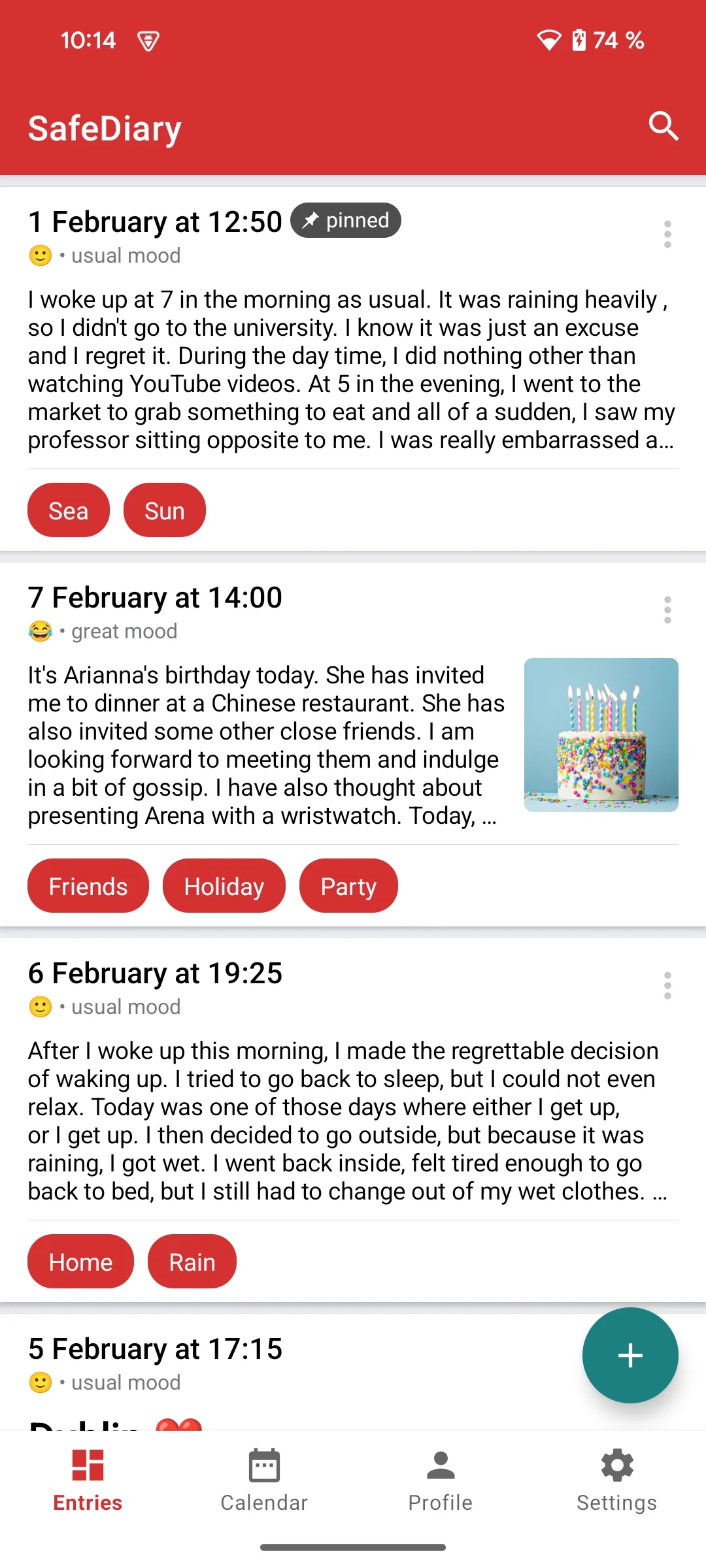Diary & Notes with a Password screenshot 4