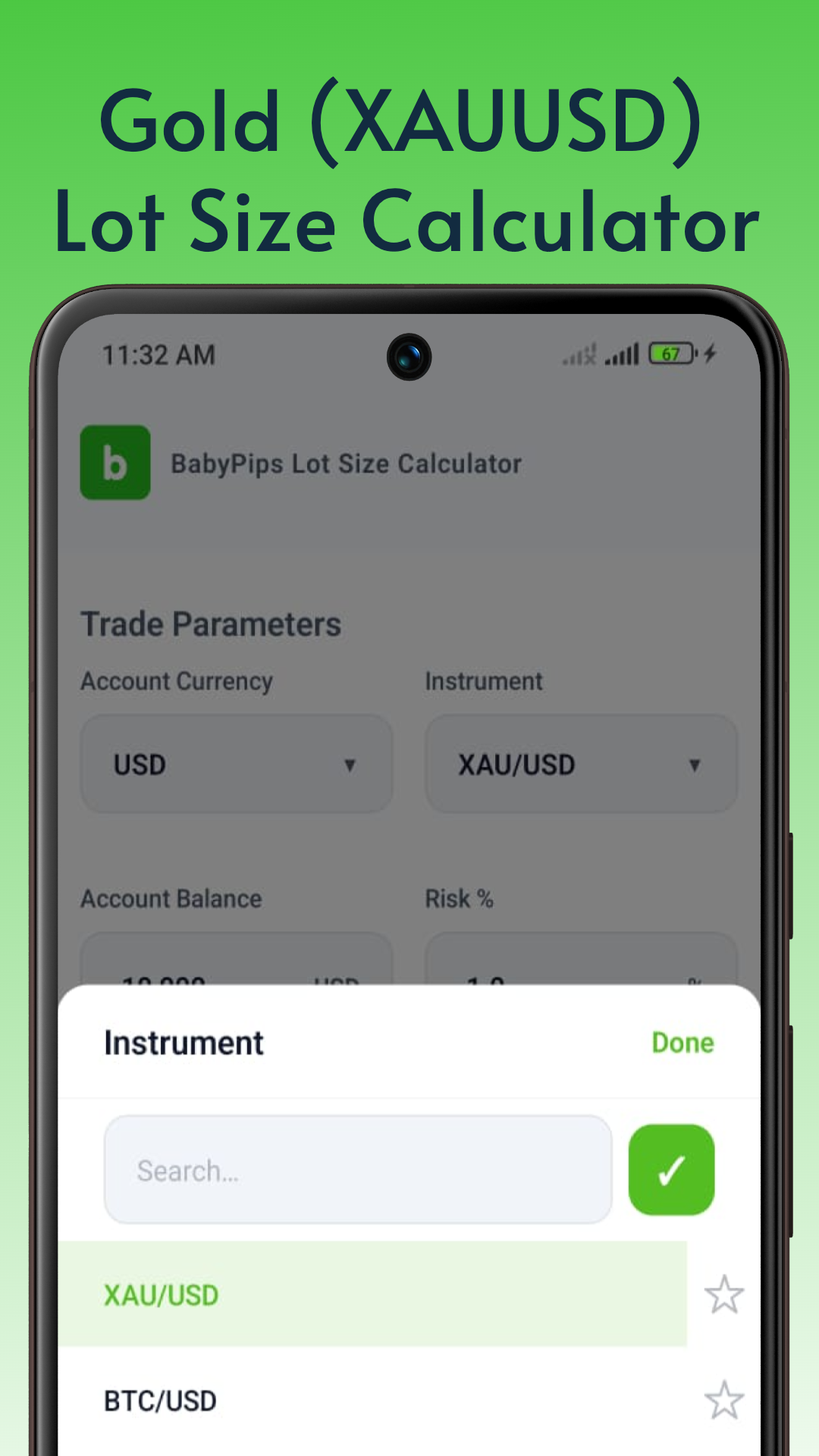 Babypips Lot Size Calculator screenshot 4