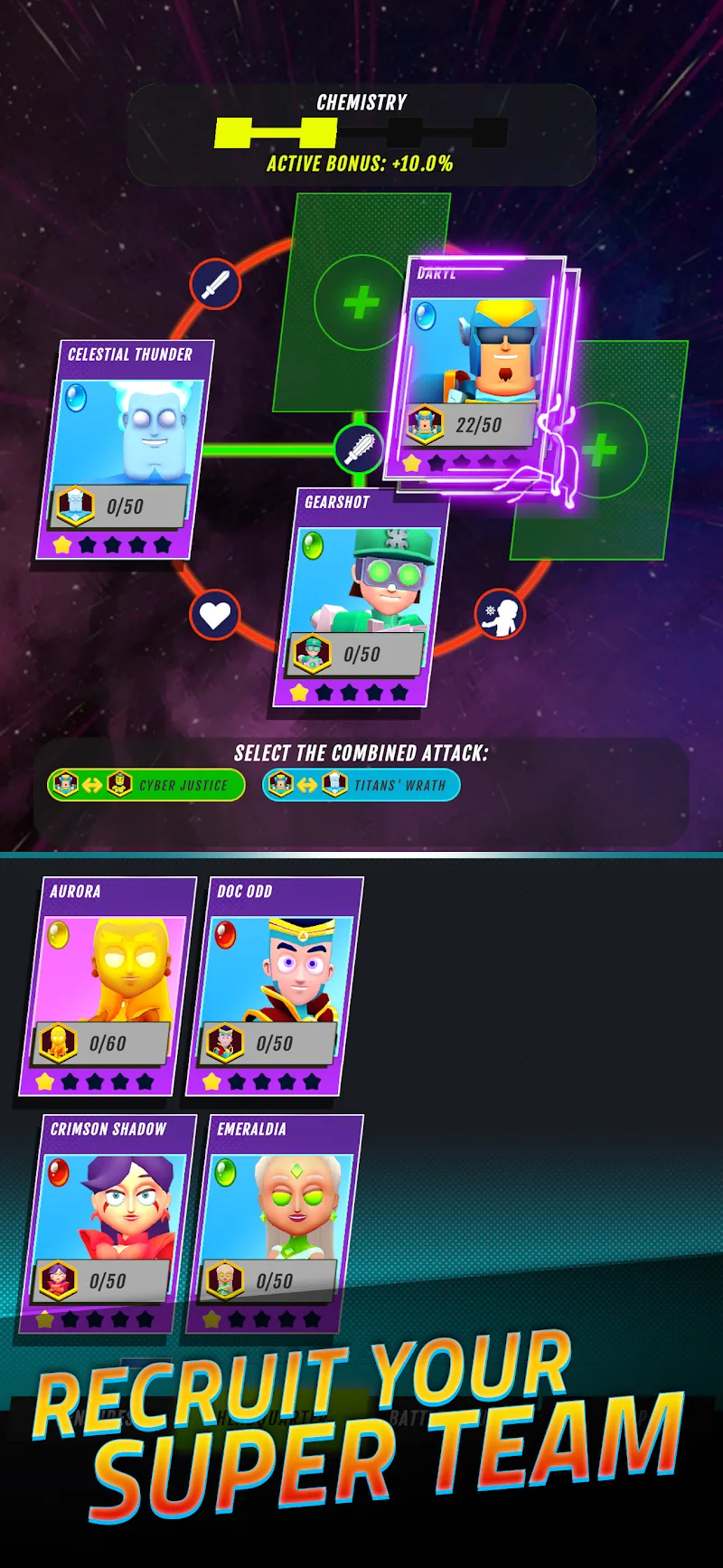 Superheroes Idle RPG League screenshot 3