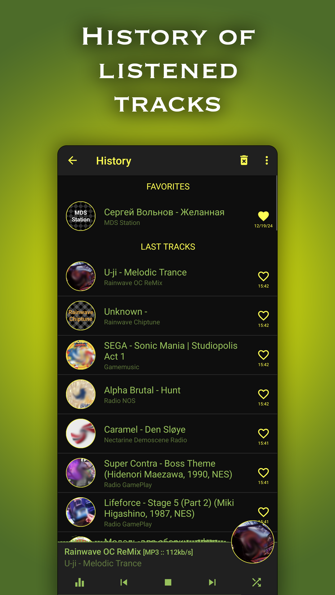 Retro Games music radio screenshot 2