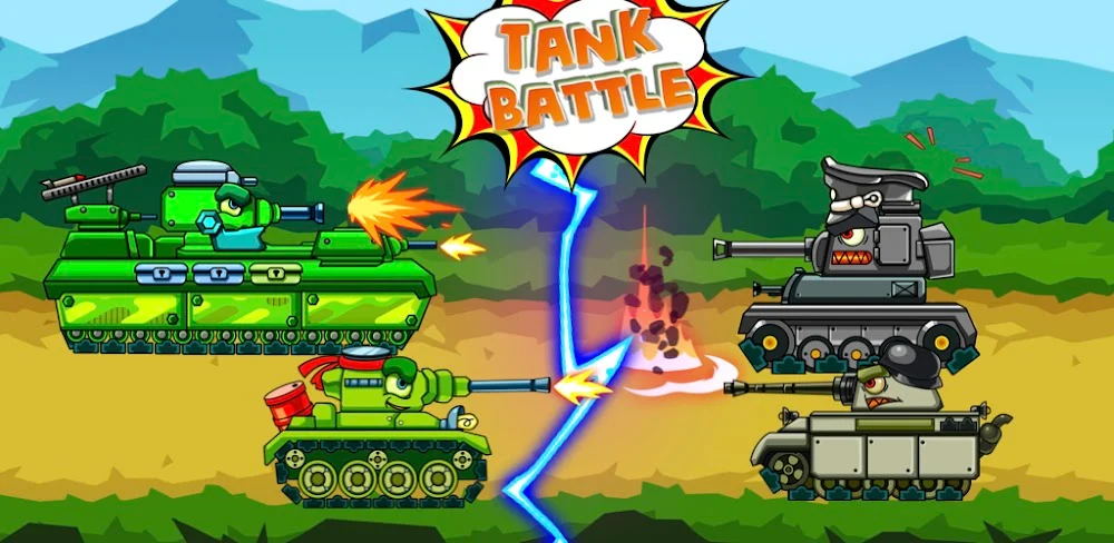 Tank Battle: Tanks War 2D screenshot 1