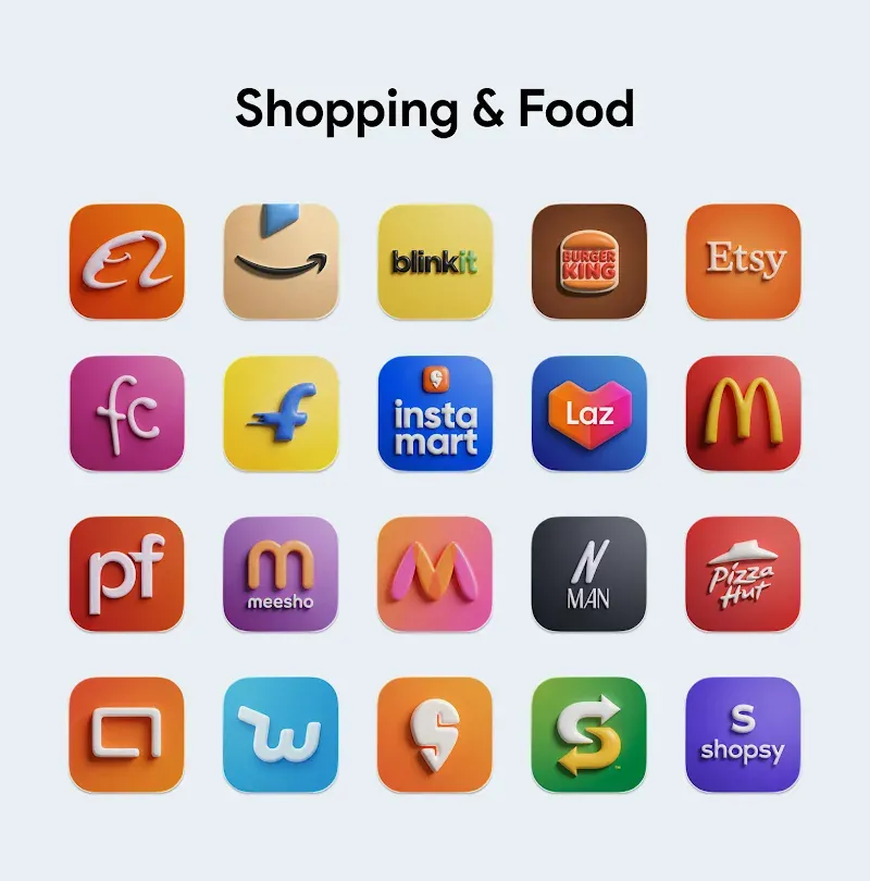 OneUi Puff 3D Icon Pack screenshot 5