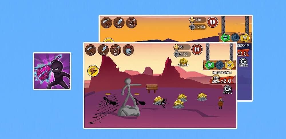 Stickman War - Battle Game screenshot 1