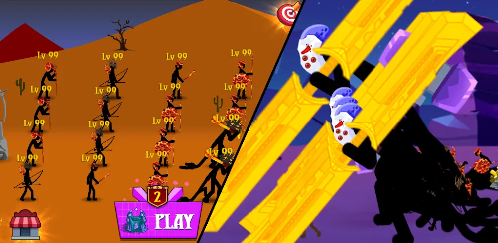 Stickman War: Defense Battle screenshot 1