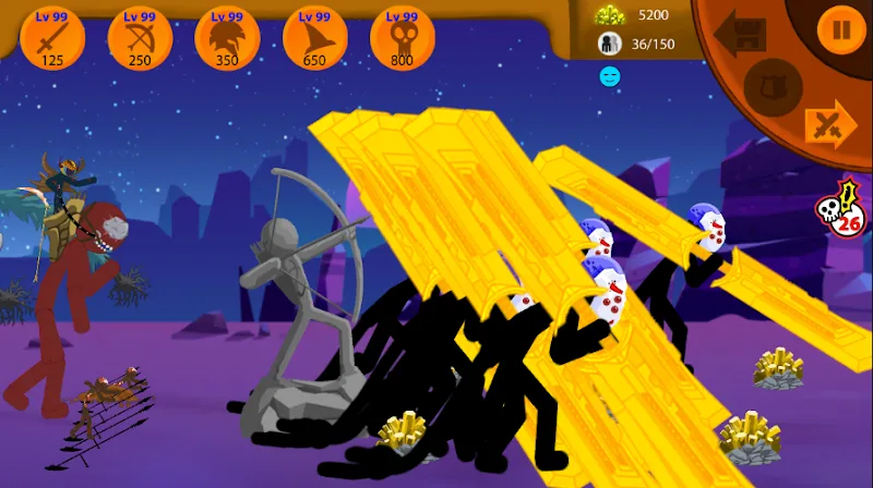 Stickman War: Defense Battle screenshot 4