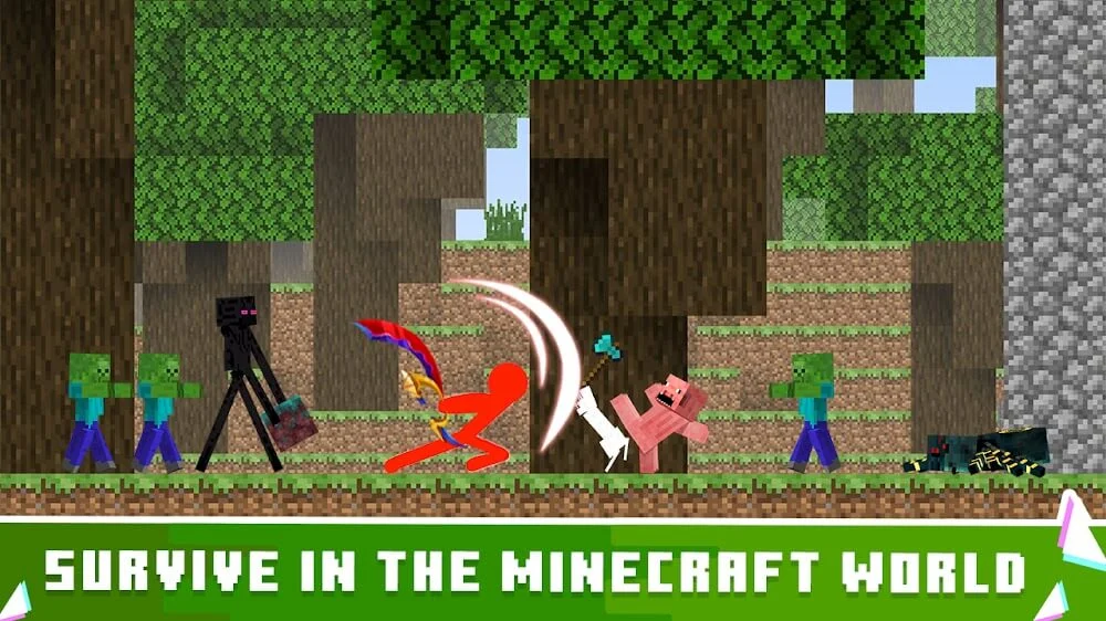Stickman vs Craftman screenshot 4
