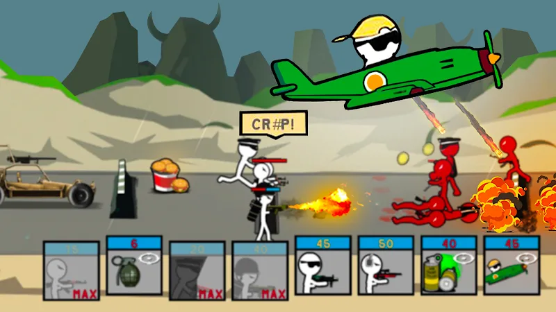 Stickman Trenches: World War 2 screenshot 4