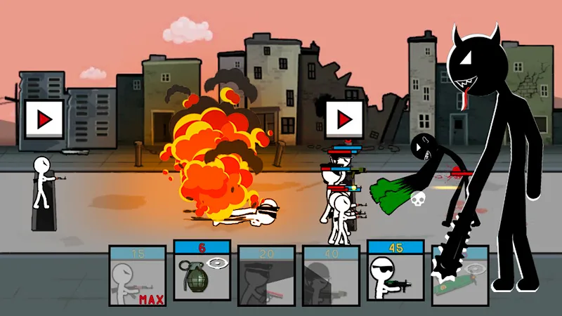 Stickman Trenches: World War 2 screenshot 2