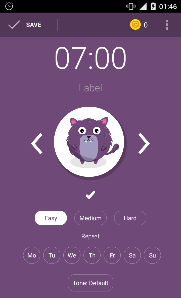 Alarm clock screenshot 2