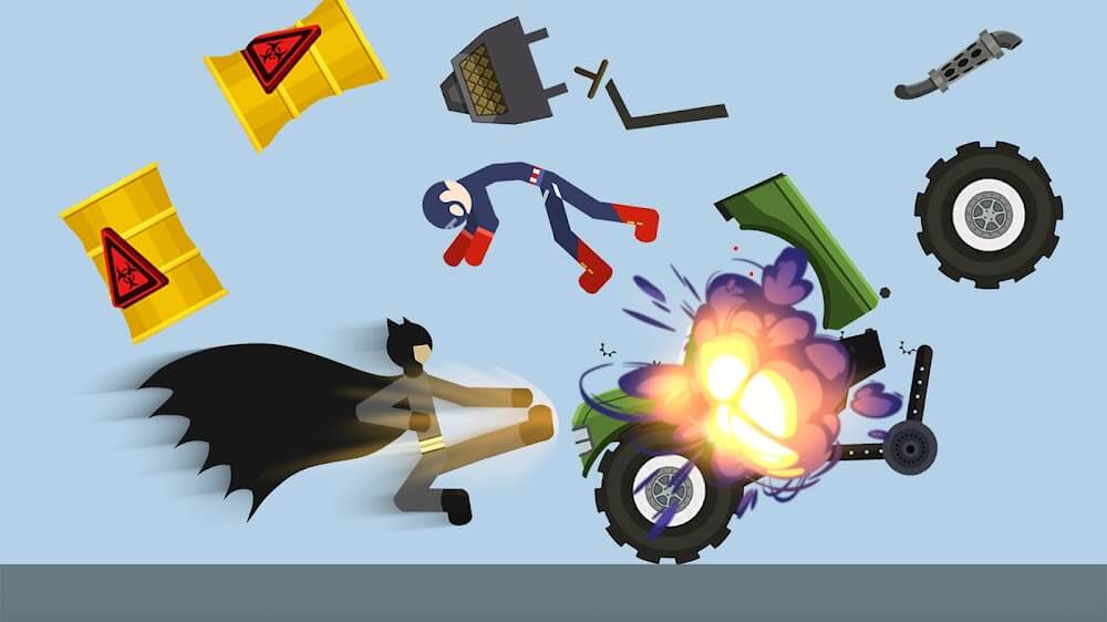Stickman Break Ragdoll Bone screenshot 2