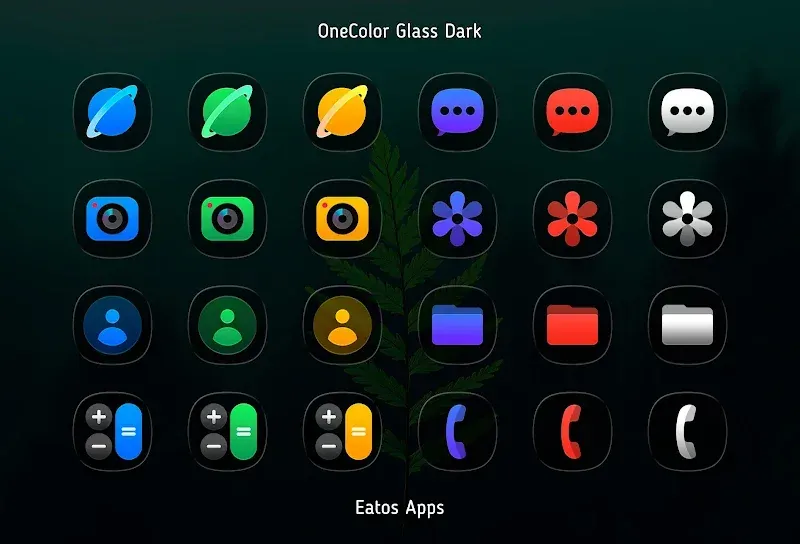 OneColor GlassDark - Icon Pack screenshot 4
