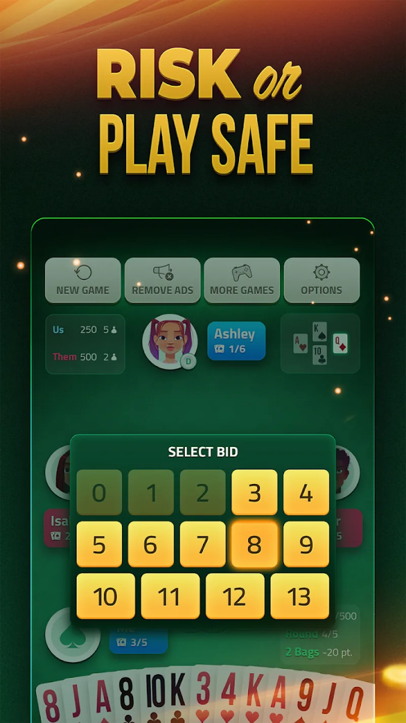 Spades Offline Card Game screenshot 3