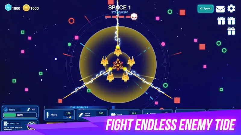 Space War: Idle RPG Defense screenshot 3