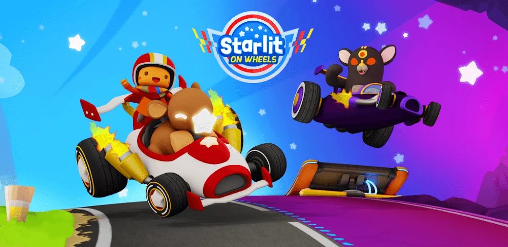 Starlit On Wheels: Super Kart screenshot 1