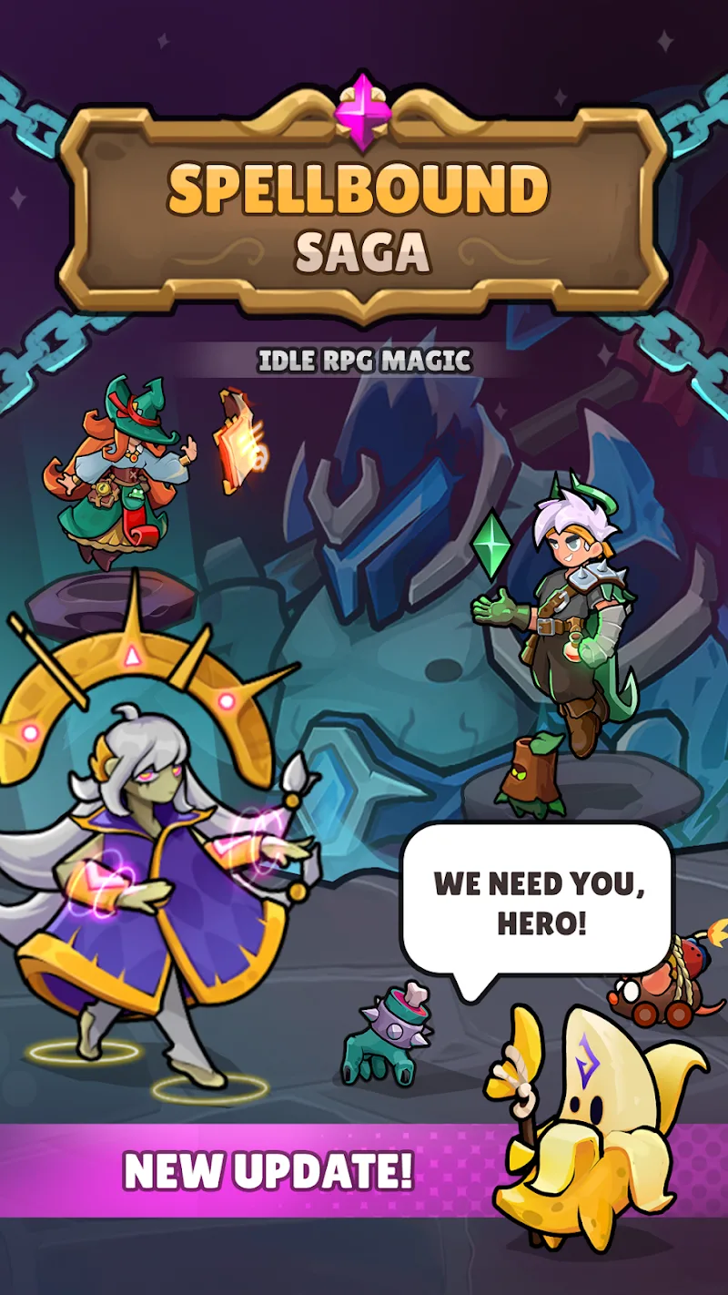 Spellbound Saga Idle RPG Magic screenshot 2