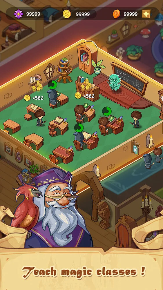 Idle Magic School screenshot 4