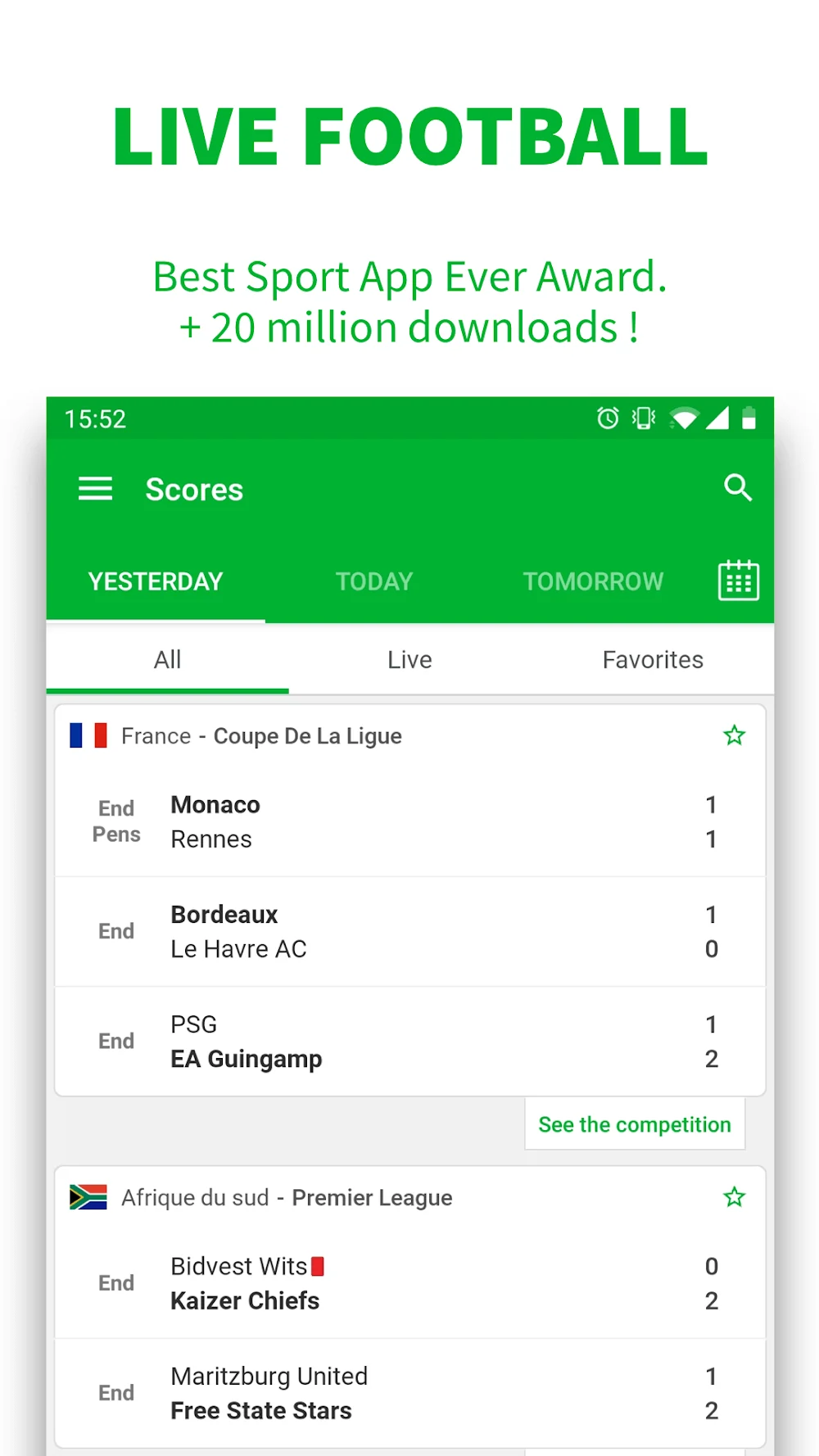 Skores Football screenshot 2
