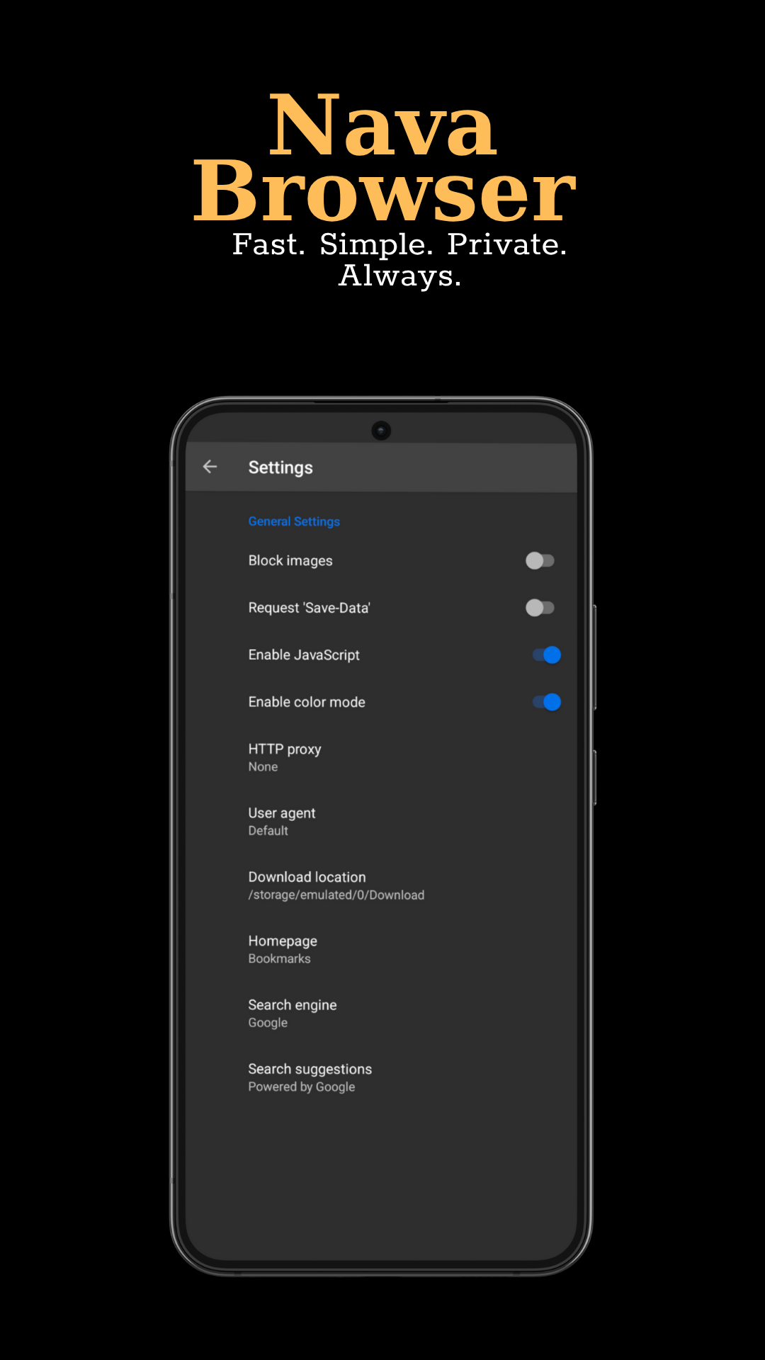 Nava Browser - Fast & Light screenshot 4
