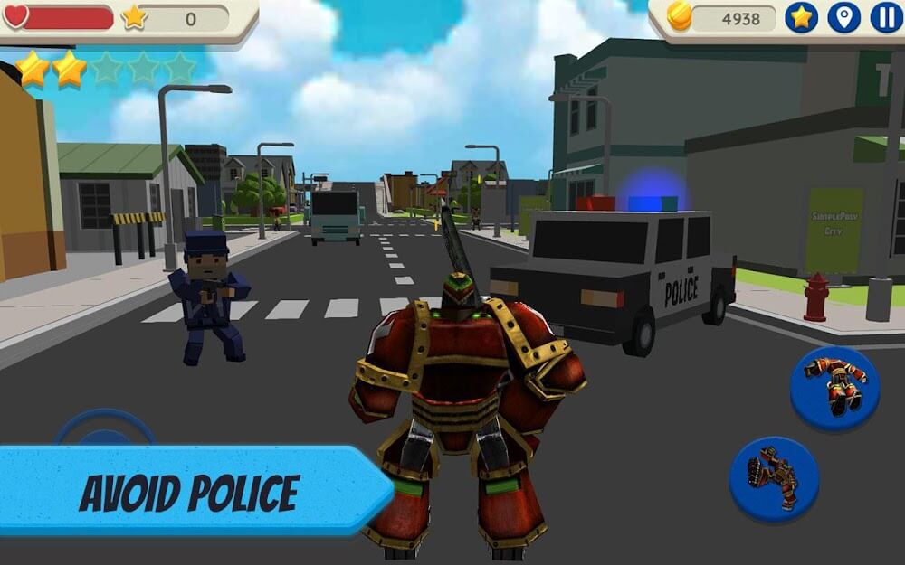 Robot Hero: City Simulator 3D screenshot 3