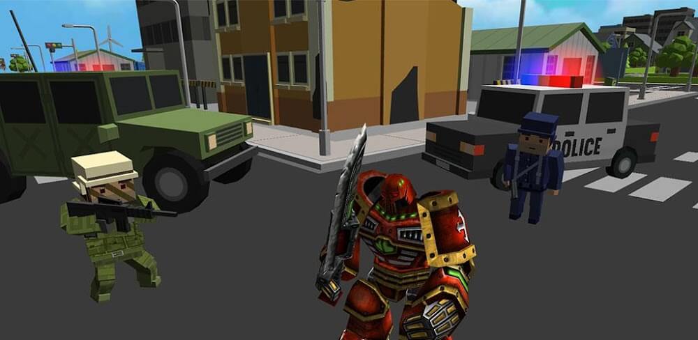 Robot Hero: City Simulator 3D screenshot 1