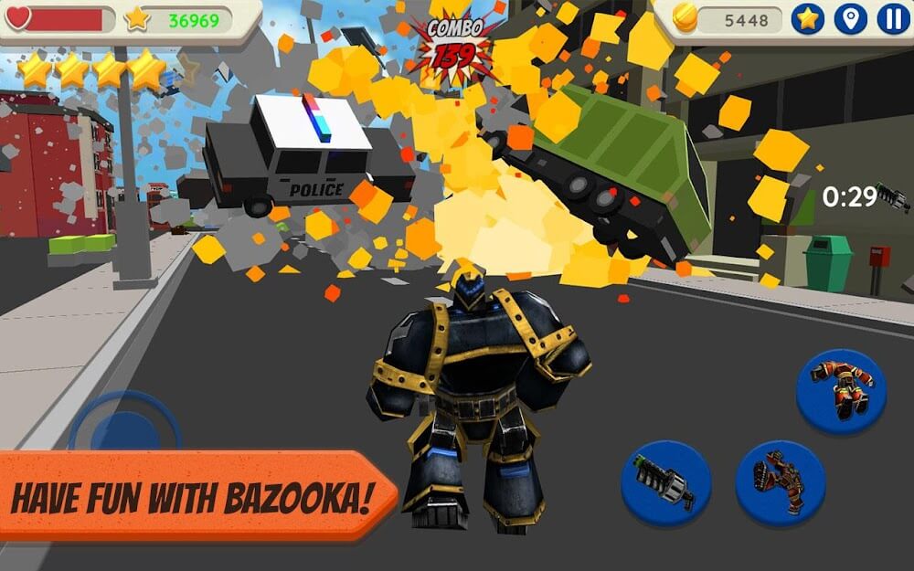 Robot Hero: City Simulator 3D screenshot 4