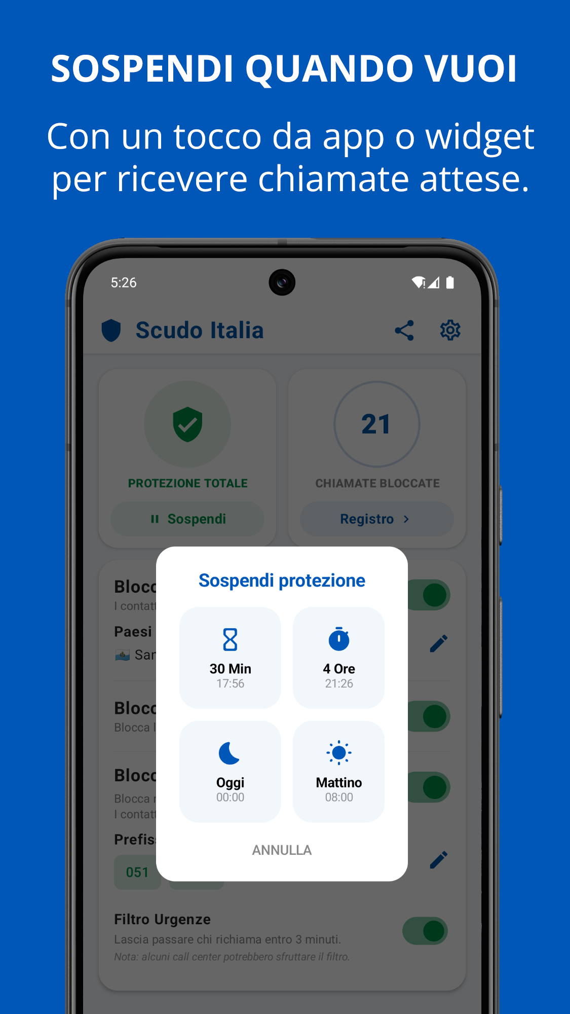 Blocco Chiamate Scudo Italia screenshot 4