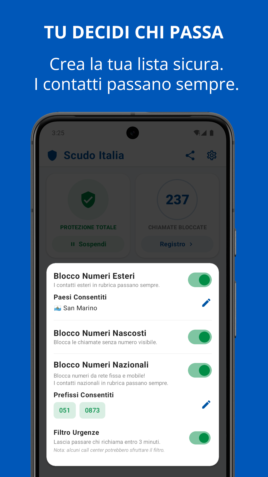 Blocco Chiamate Scudo Italia screenshot 1
