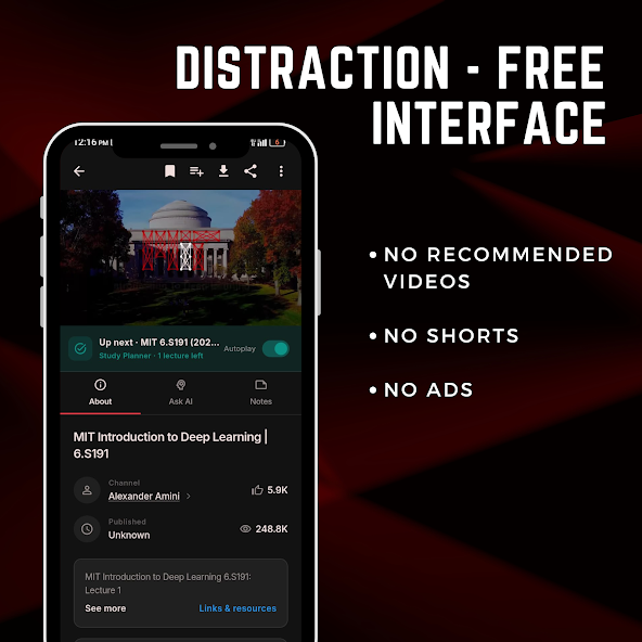 StudyTube : No distractions screenshot 3