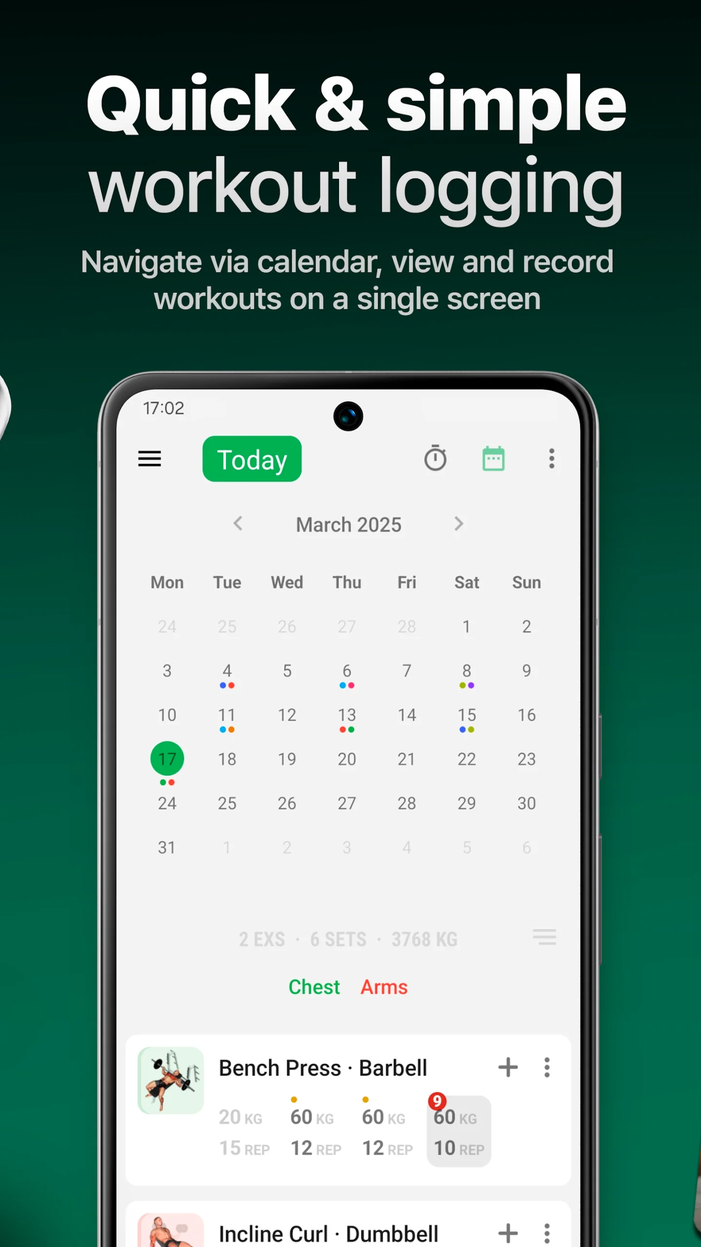 Workout Tracker - GymKeeper screenshot 2
