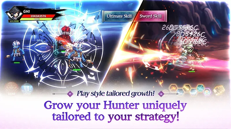 Screenshot 3: A selection of ghosts to fight.