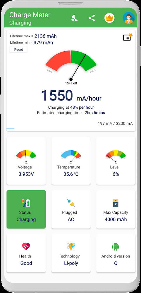 Charge Meter screenshot 2
