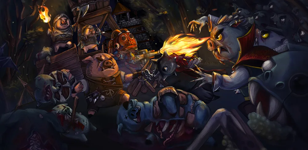 Pigs Wars: Vampire Blood Moon screenshot 1