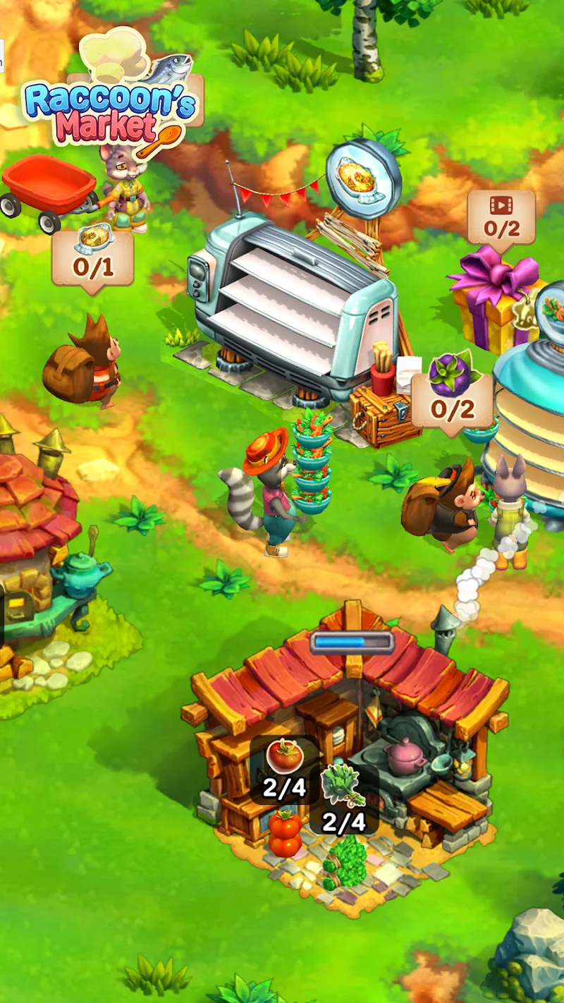 Raccoon Market: Forest Feast screenshot 4