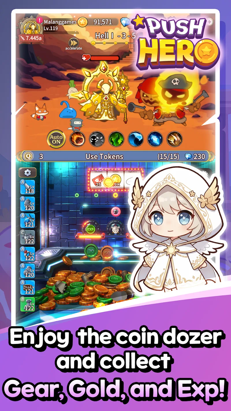 Push Hero: Idle RPG screenshot 3