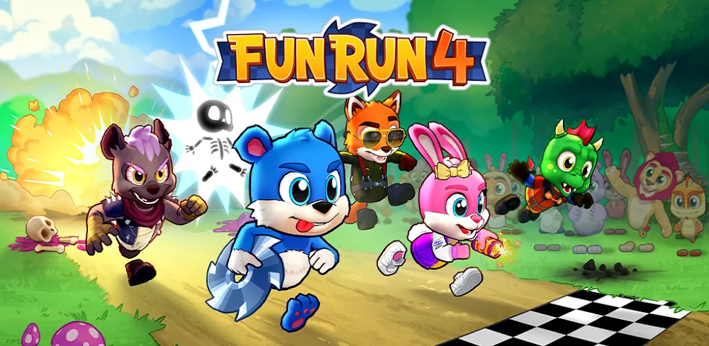 Fun Run 4 - Multiplayer Games screenshot 1