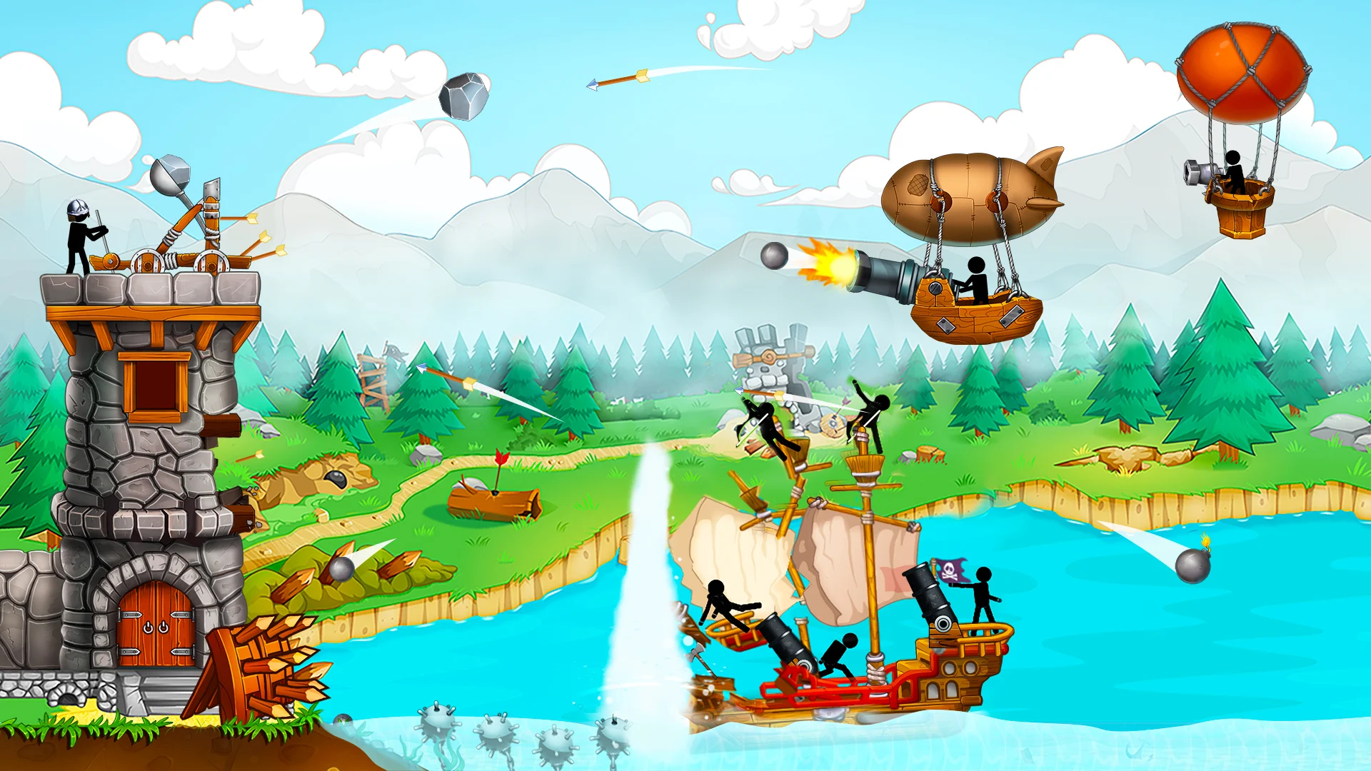 The Catapult: Stickman Pirates screenshot 5