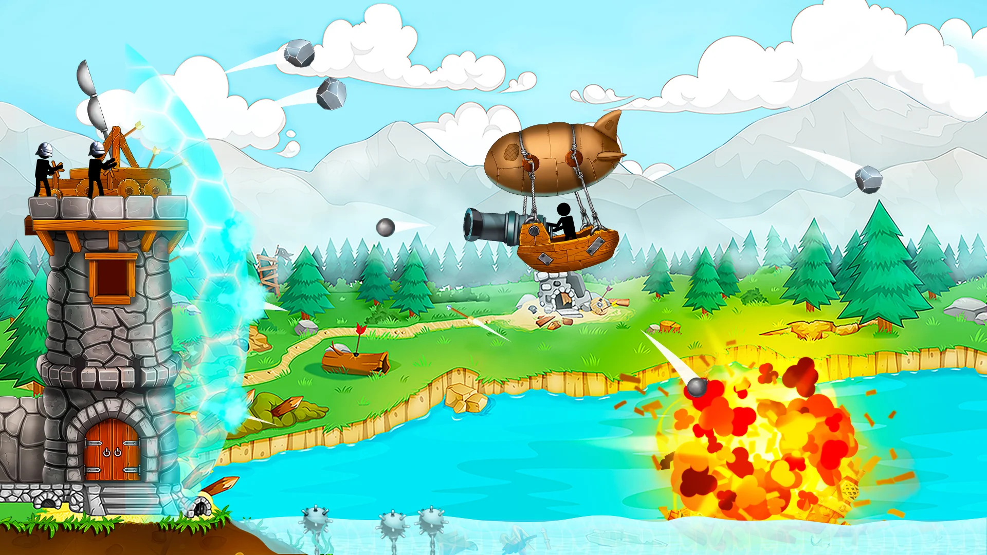 The Catapult: Stickman Pirates screenshot 4