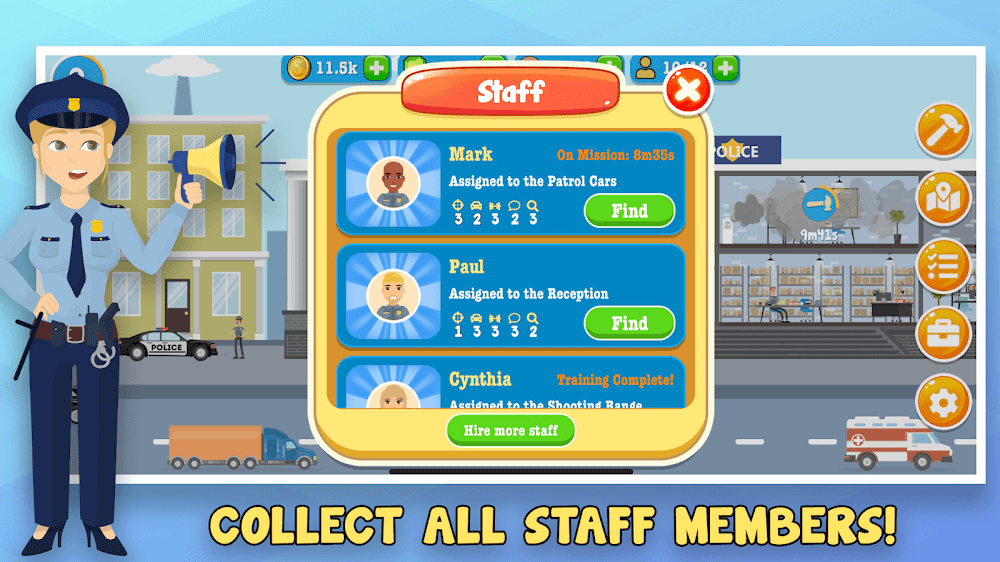 Police Inc: Tycoon Police Stat screenshot 5