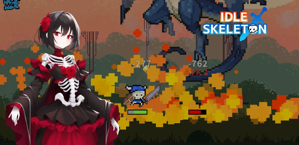 Idle Skeleton - Pixel RPG screenshot 1