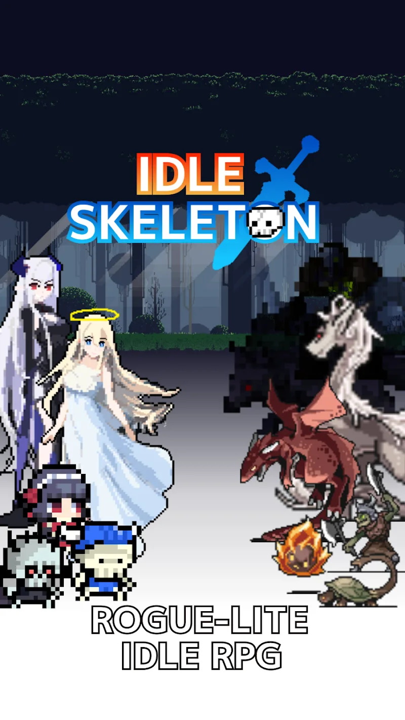 Idle Skeleton - Pixel RPG screenshot 2