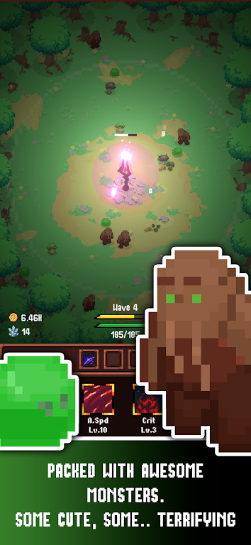 One Tower screenshot featuring diverse enemy types.