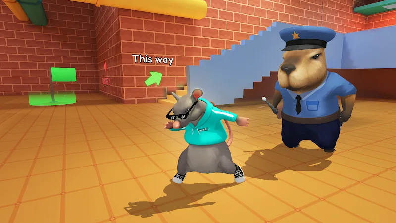 Obby Escape: Prison Rat Dance screenshot 2